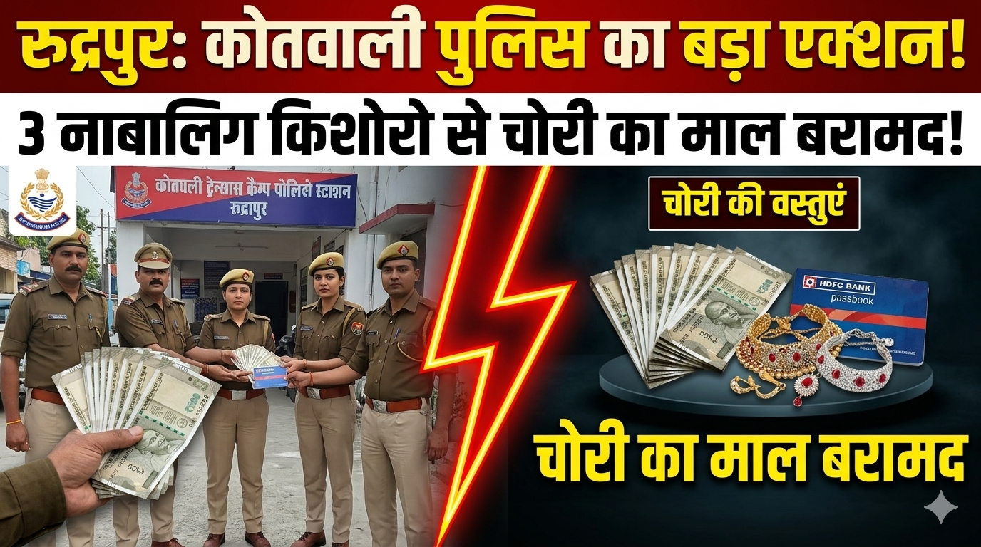 तीन नाबालिगों ने की थी घर पर चोरी, ज्वैलरी बरामद